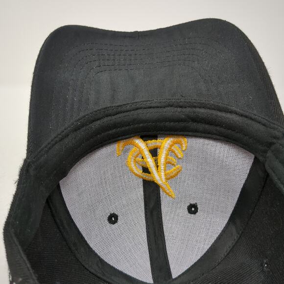 AE Logo Prime Travelers Club Strapback Baseball Cap Black One Size 6 Panel Foxin - Picture 8 of 10